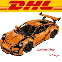 2016 New LEPIN 20001 2704Pcs Technic Series 911 GT3RS Race Car Model Building Kits Blocks Bricks Toy Compatible With Gift 42056