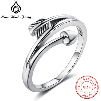 

Vintage Style Real 925 Sterling Silver Heart Arrow Rings For Women Brand Fine Jewelry Female Finger Ring (Lam Hub Fong RI102917)