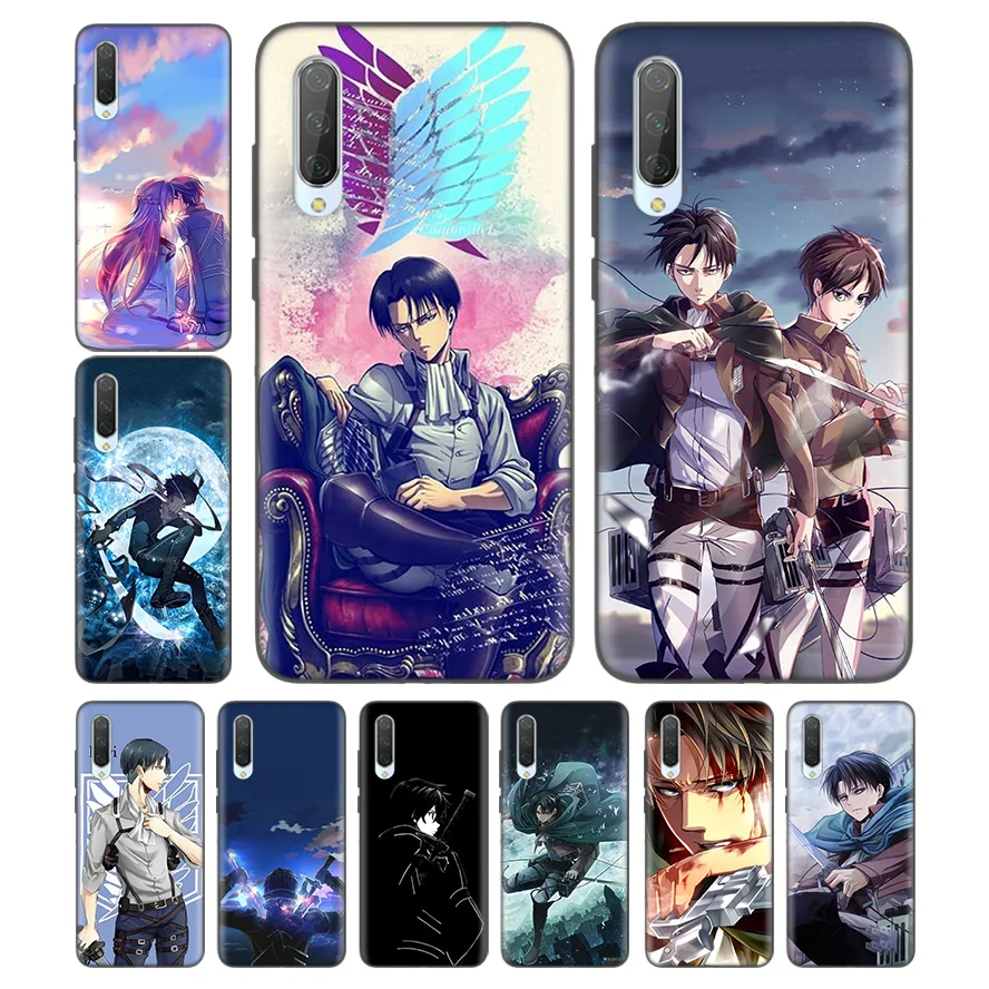 

Silicone Case For Xiaomi Redmi Note 7 7A 7S 6 6A 5 K20 Mi A1 A2 8 9T CC9 CC9E Lite Pro F1 Cover Couqe Shell Attack On Titan Levi