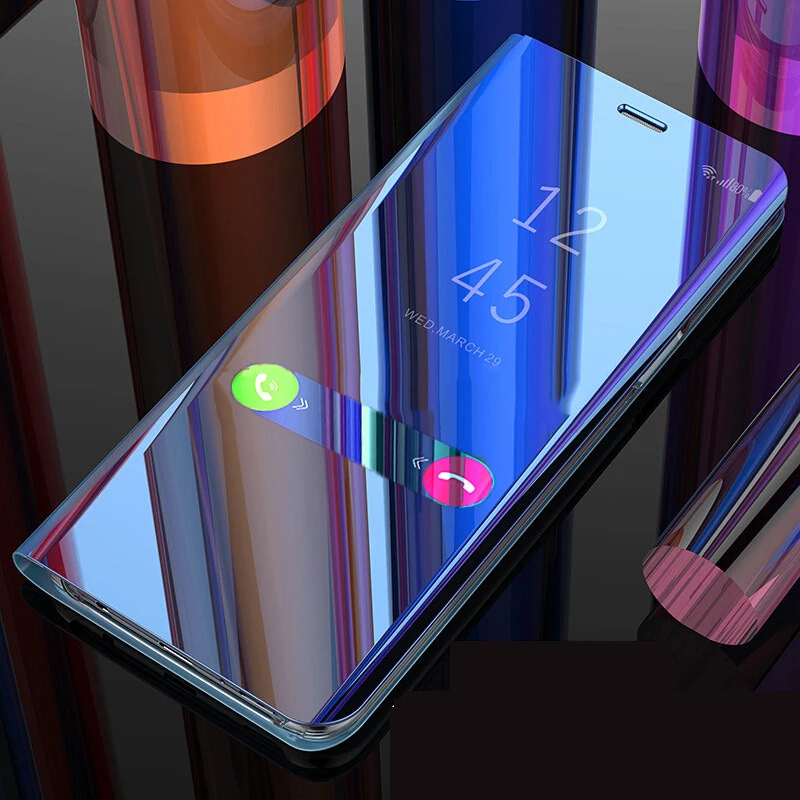 

Mobile Phone Case For Samsung Galaxy Note 8 9 Luxury Touch Mirror Smart Flip Stand Case Cover for Galaxy S8 S9 Plus S7 S6 Edge