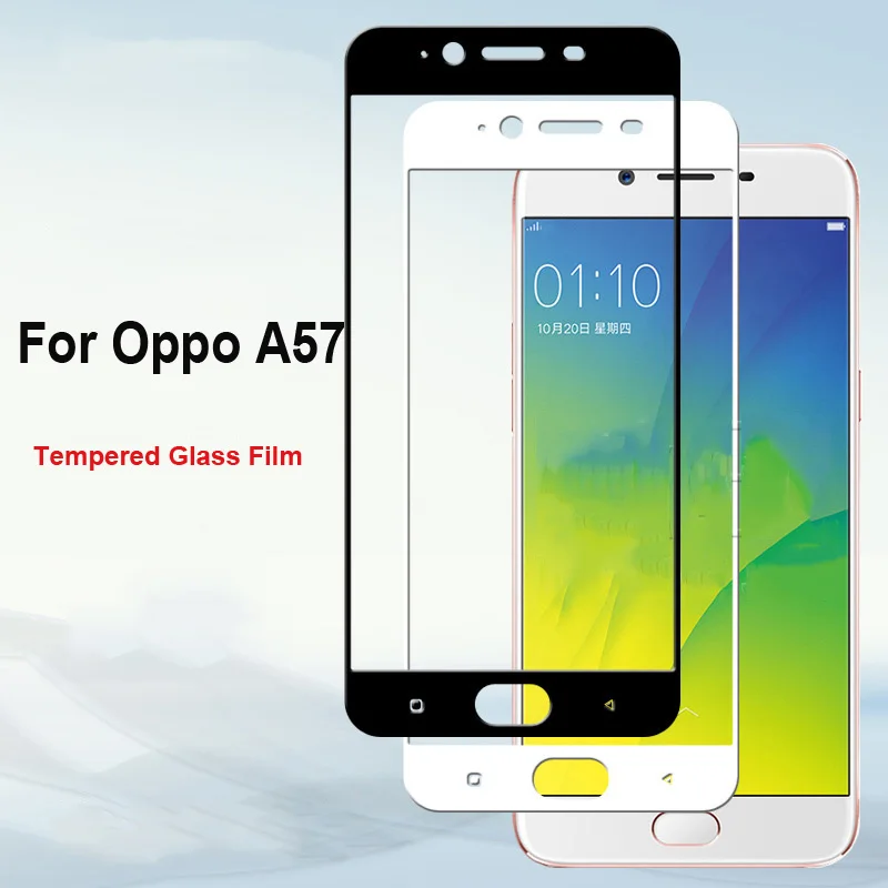 Защитное стекло для Oppo A57 5 2 дюйма ультратонкое черно-белое защитная стеклянная