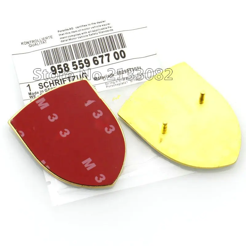 

10pcsHight quality 3D Bonnet Hood Emblem Badge Sticker For porsche for 911 Boxster Cayman Cayenne 944 964 993 996 997 SC 67X51MM