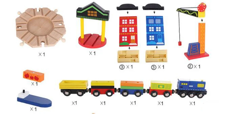 T-homas и друг деревянный поезд Brio трек игрушки волшебный Магнитный железнодорожный мост станция модель аксессуары игрушки для детей