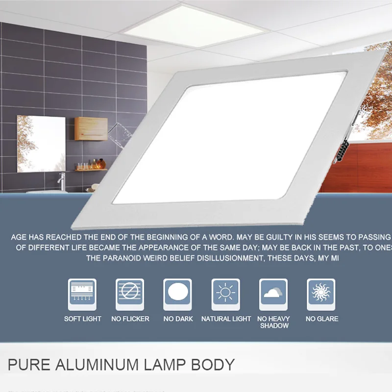 Luzes do Painel de Led 18 w 24 w teto Name : Led Panel Downlight