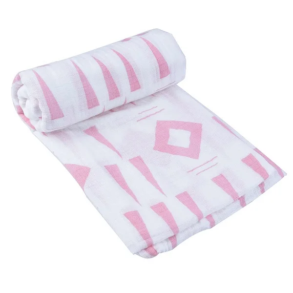 Детское Пеленальное Одеяло Унисекс, мягкое Шелковистое одеяло из хлопка, нейтральное одеяло для мальчиков и девочек - Цвет: SJ0026