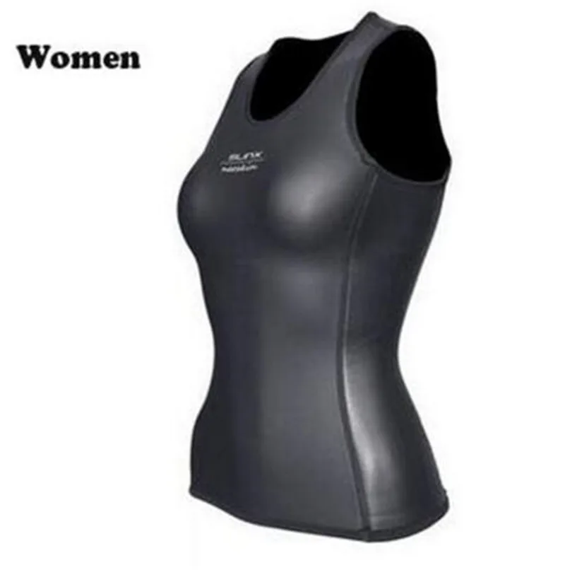 SLINX 2 мм неопреновый жилет для дайвинга для мужчин и женщин переносной гидрокостюм без рукавов куртка костюм для серфинга на лодках одежда для плавания и снорклинга - Цвет: Women