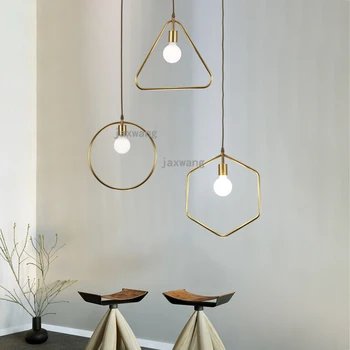 

Nordic brass pendant lights for living room reading hanging lamp clothing shop bar lustre suspension dining room loft decor art