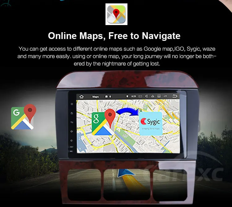 Best CarExc Android 9.0 OS Octa Core For Benz W220 S320 S350 S500 Car Radio Stereo With WiFi GPS Navigation Multimedia Player System 11