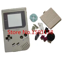 Горячая серый цвет корпус оболочка чехол для nintendo GameboyGB классический GBO dmg консоль с резиновыми прокладками винты