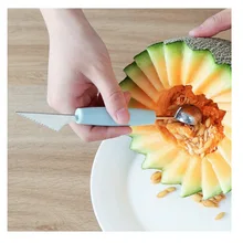 2 в 1 фруктовый шар Совок маленький нож для фруктов Многофункциональный Кухонная Овощечистка резак для фруктов форма резьбы инструмент