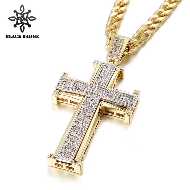 bling cross necklace