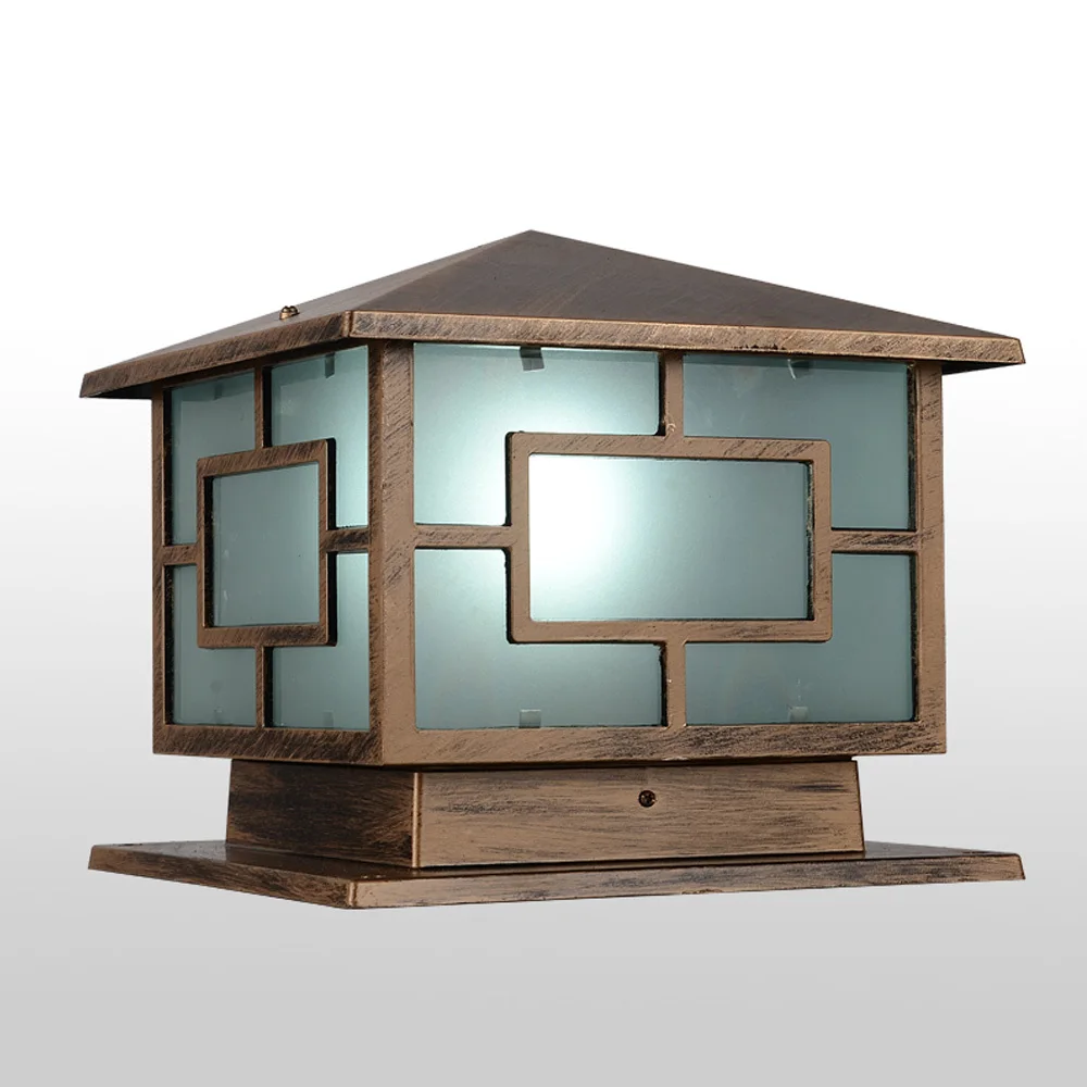 

Japanese Style Royal Wall Pillar Lamp Outdoor Garden Lighting Yard Aisle Aluminum Alloy Light Home Outdoor Decor E27