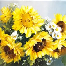 Алмазная картина 3d Алмазная вышивка Подсолнух кофейной пользовательской ручки коробка значок с вышивкой в виде ромба мозаичная картина подарки