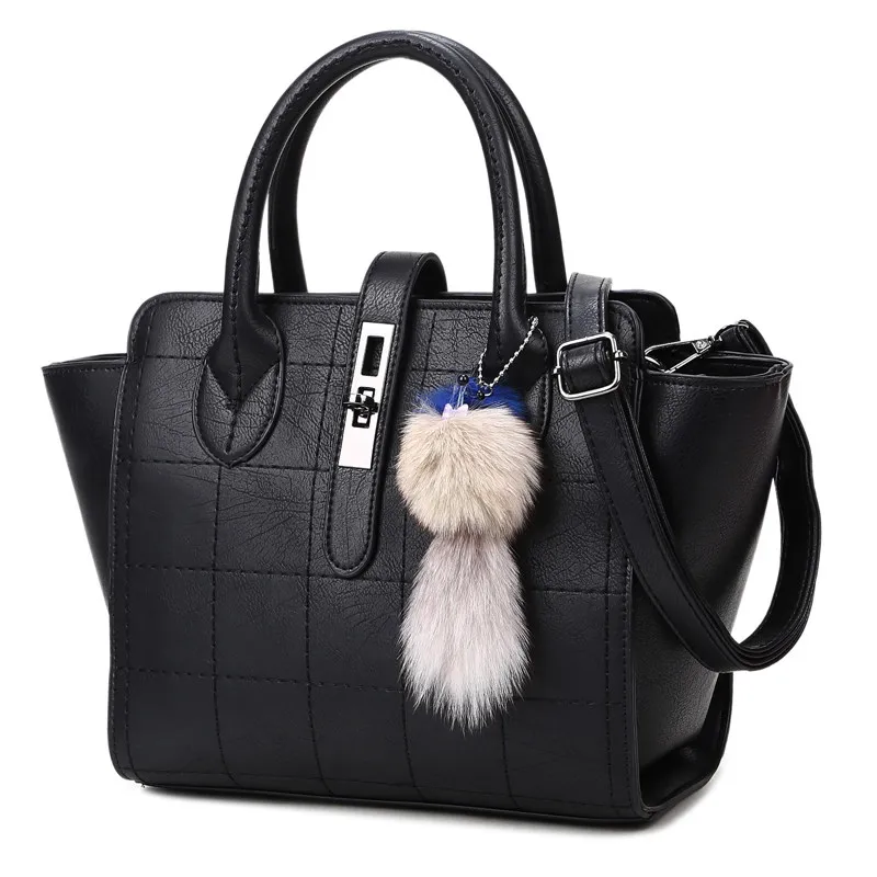 Trendy Plaid Large Bag Korean Style Fashionable Women Shoulder Bag Classic Thread Ladies Classy Handbag Crossbody