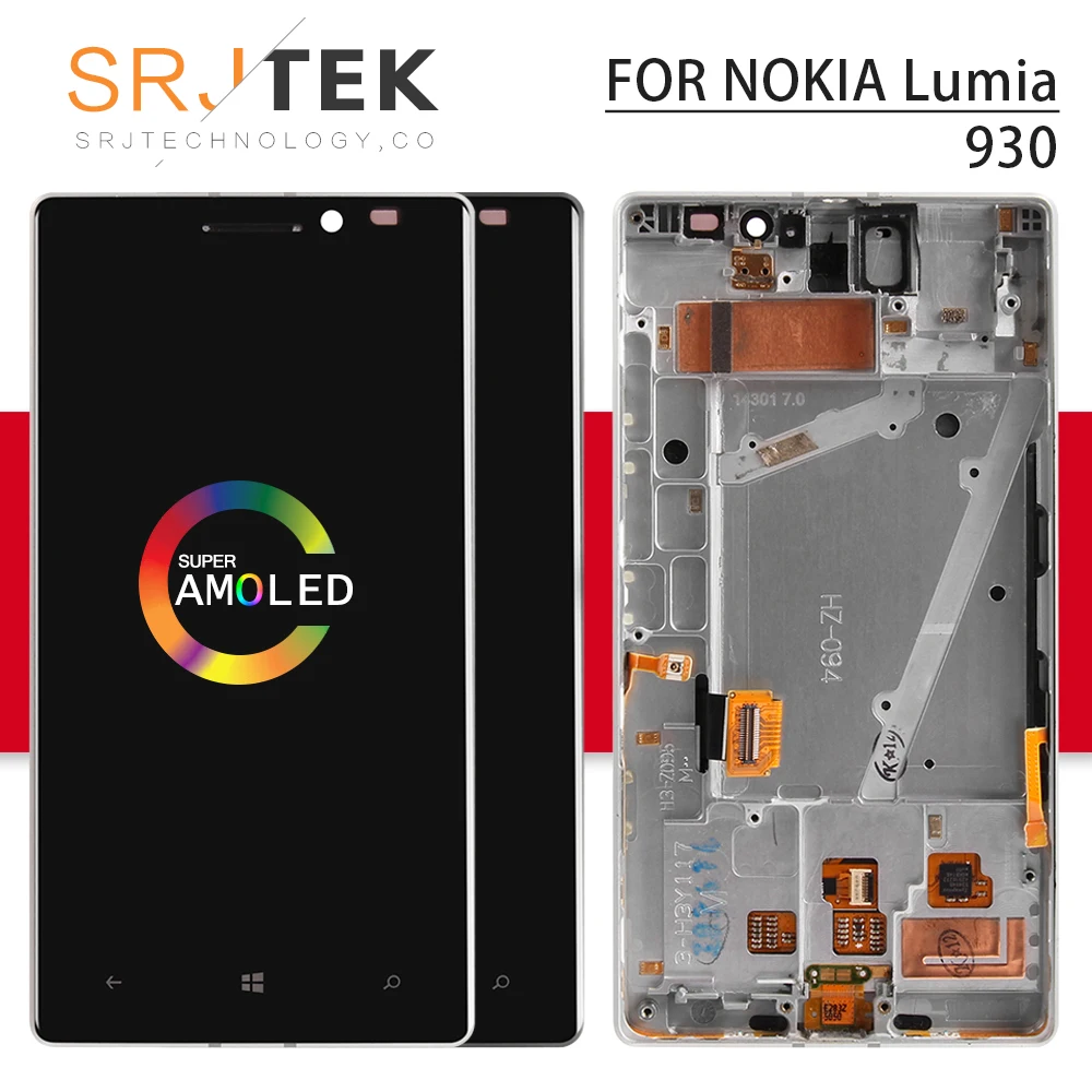 

Screen For Nokia Lumia 930 LCD Display Matrix + Touch Screen Digitizer Full Assembly/Frame 5.0'' For Nokia Lumia 930 Display