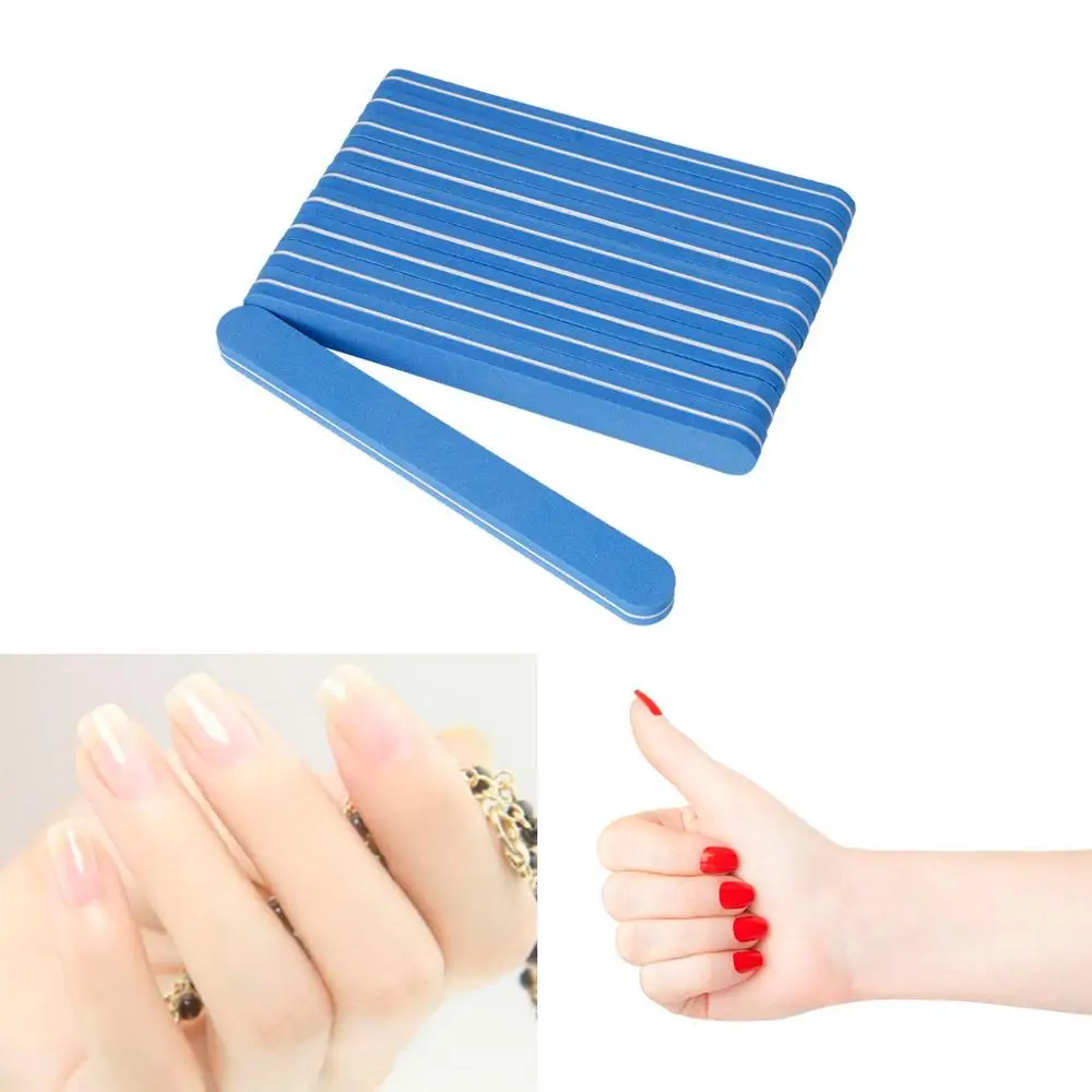 Pro Double Sided Manicure Nail File Sanding Boards Pedicure Tool Grit 100/180 | Красота и здоровье