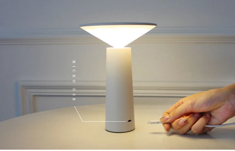 Modern ABS Eye Protection Desk Night Light USB LED Students Reading Book Light Touch Sensor Flexible LED White Black Table Lamp (6)