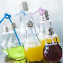 Творческий лампы бутылка для воды, c прелестными Симпатичные молоко сок лампочка герметичность Милая бутылка для воды Портативный бутылки#1221 A1