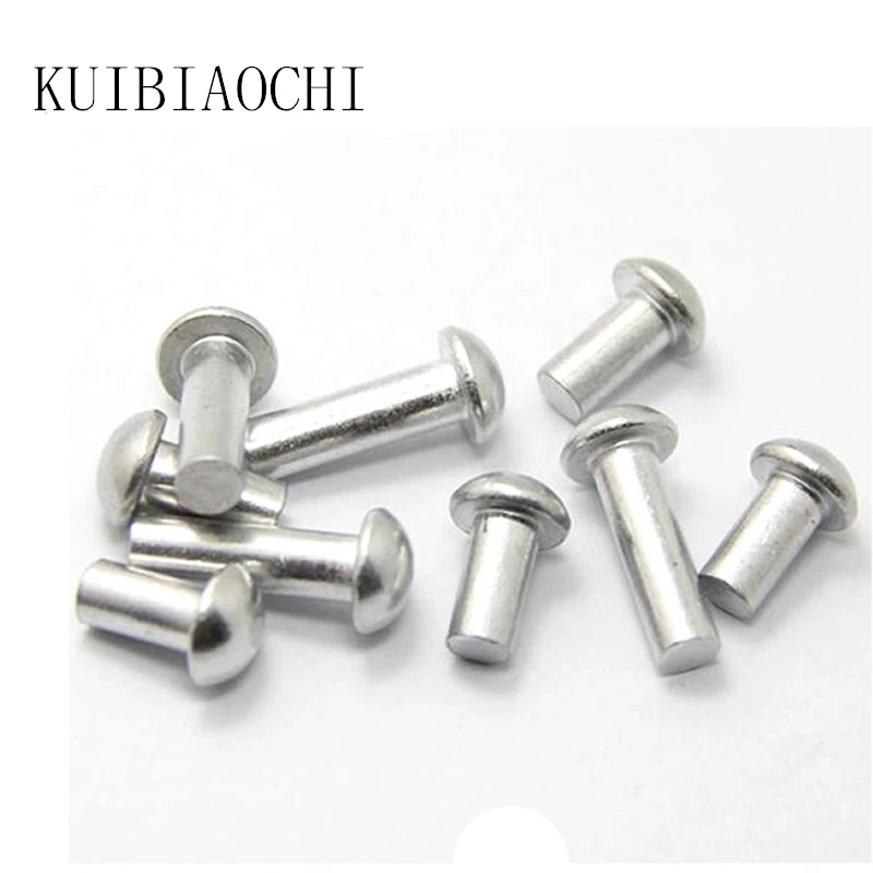 100PCS/LOT Round Aluminum Round Solid Rivet M4*6 M4 40 with Aluminium
