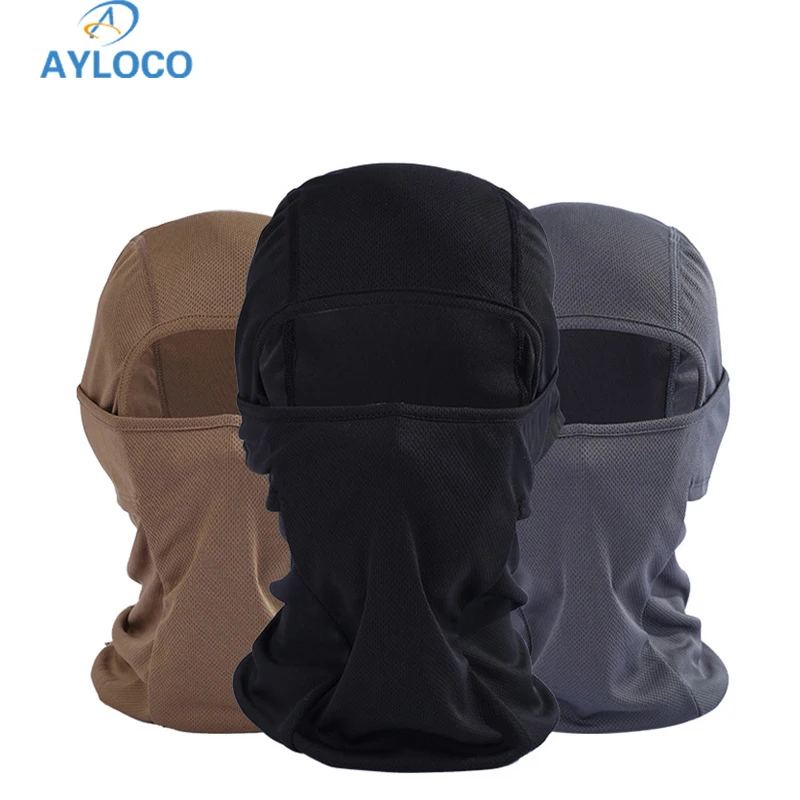 

CS Tactical Full Face Mask Breathable Outdoor Motorcycle Cycling Head Cover Safety Mask Sunscreen Windproof Protection
