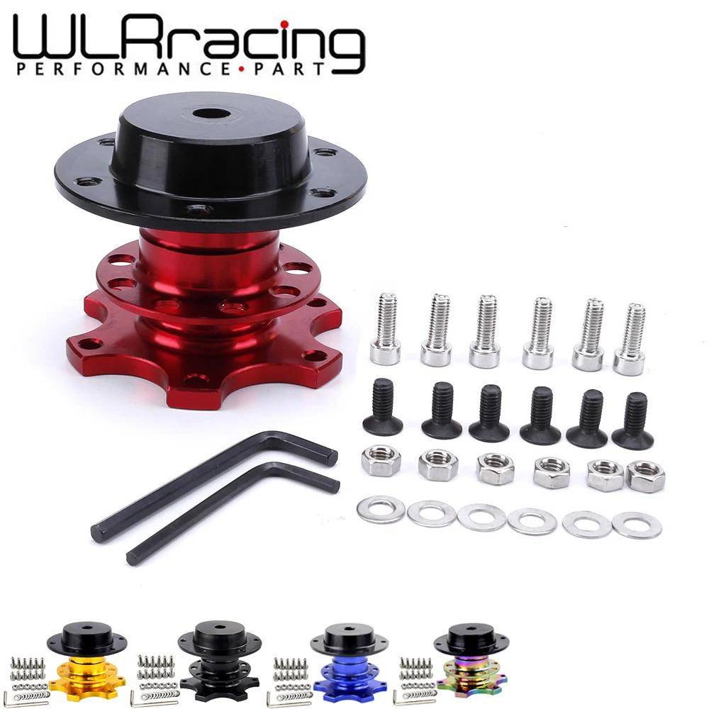 

New Steering Wheel Quick Release snap off hub adapter Steering Wheel Hub Boss Kit: GOLD BLACK RED BLUE Silver WLR3859