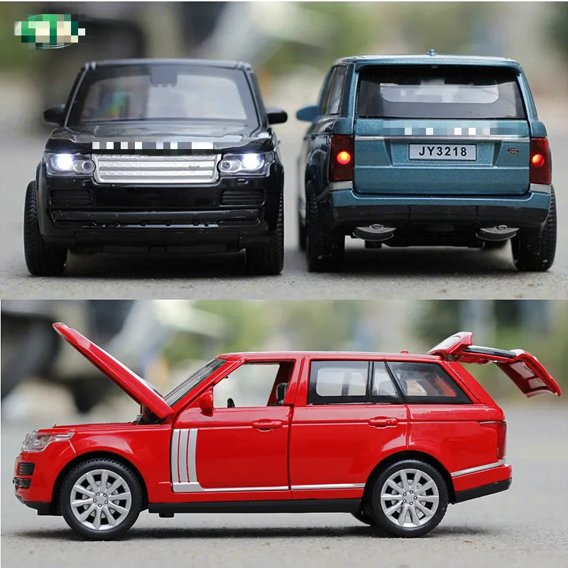 

1:32 Simulation Car Model Alloy Cruiser Children's Pull Back Light Music Open Doors Car Toy Luxury Gift for Boy SUV Model Car