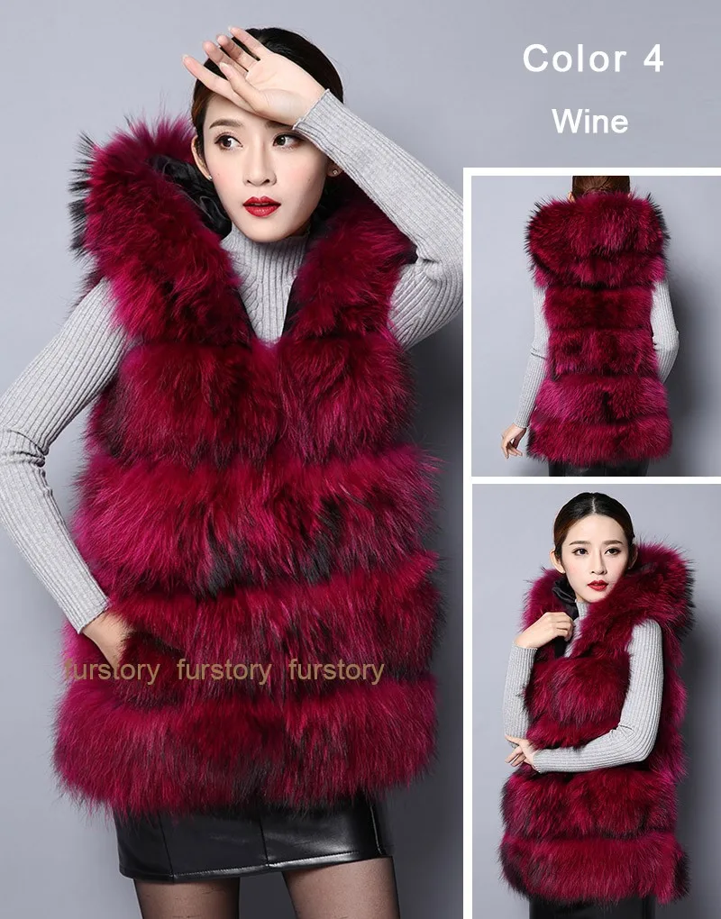 Excellent Fur Story 152113 New Real Raccoon Fur Vest Women Dressur Top Quality Fur Coat Jacket Natural Fur Waistcoat Female 18 Excellent Fur Story 152113 New Real Raccoon Fur Vest Women Dressur Top Quality Fur Coat Jacket Natural Fur Waistcoat Female 18