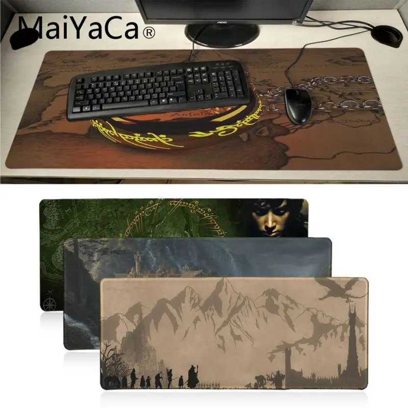 

Maiyaca lord of the rings mouse pad gamer play mats Table Keyboard Gaming mouse pad gamer 60X30CM Large Office Computer Desk Mat