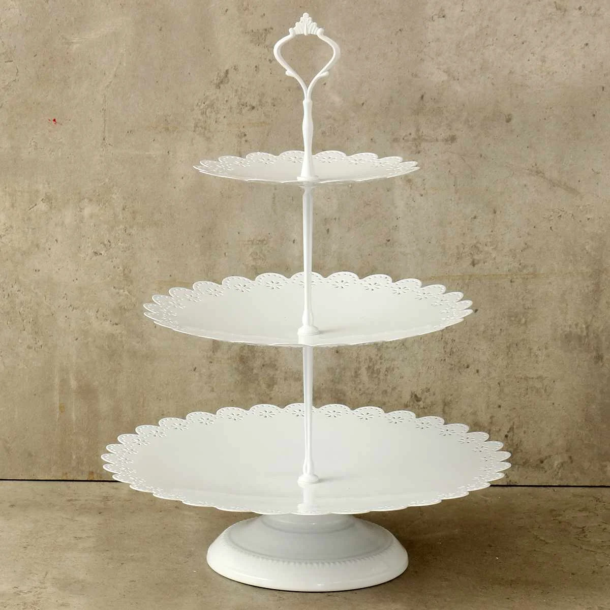  6pcs/set Gold White Metal Grand Baker Cake Stand Set Wedding Cake Tools Fondant Cake Display Kit Fo
