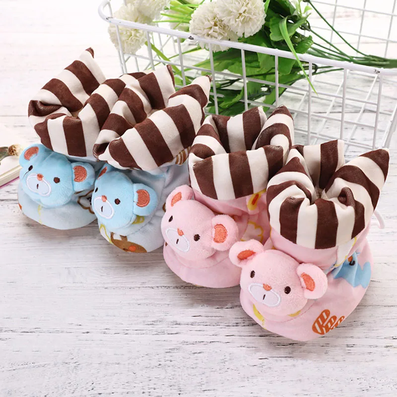 Newborn Baby Boots Cartoon Animals Anti-fall Cotton Thick Warm Winter  Infant Bootie Shoes  YJS Dropship