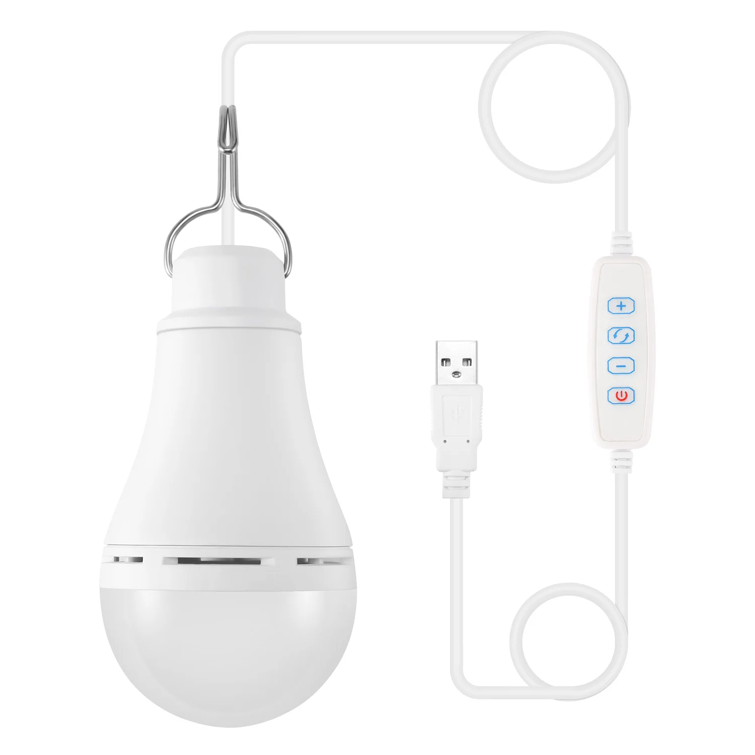 Вт 6 Вт/10 Вт Портативный подвал Открытый кемпинг свет аварийная лампа с выключателем USB светодио дный Светодиодная лампа Гараж склад - Цвет: 6W White Cable