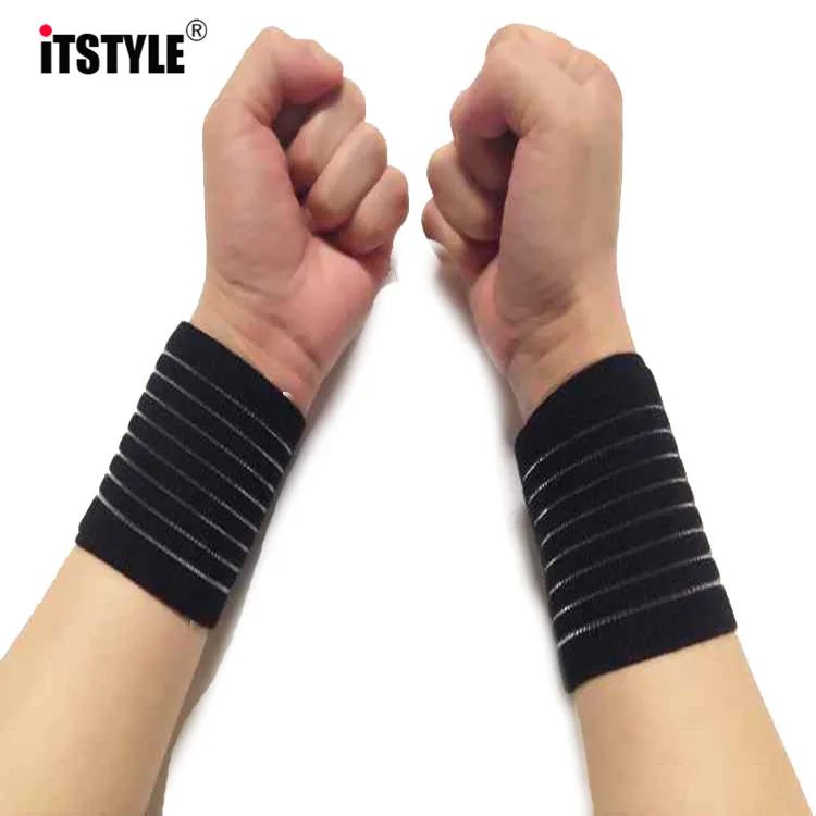 ITSTYLE 1 PAIR 40CM Sports Safety Wrist Band Elastic Wrist Supports
