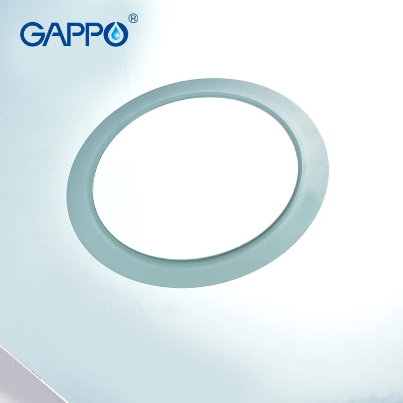 Gappo حمام مرايا الحائط Led مرآة لمستحضرات التجميل مربع Led مرآة ماكياج الحمام اللمس التبديل ضوء قابل للتعديل