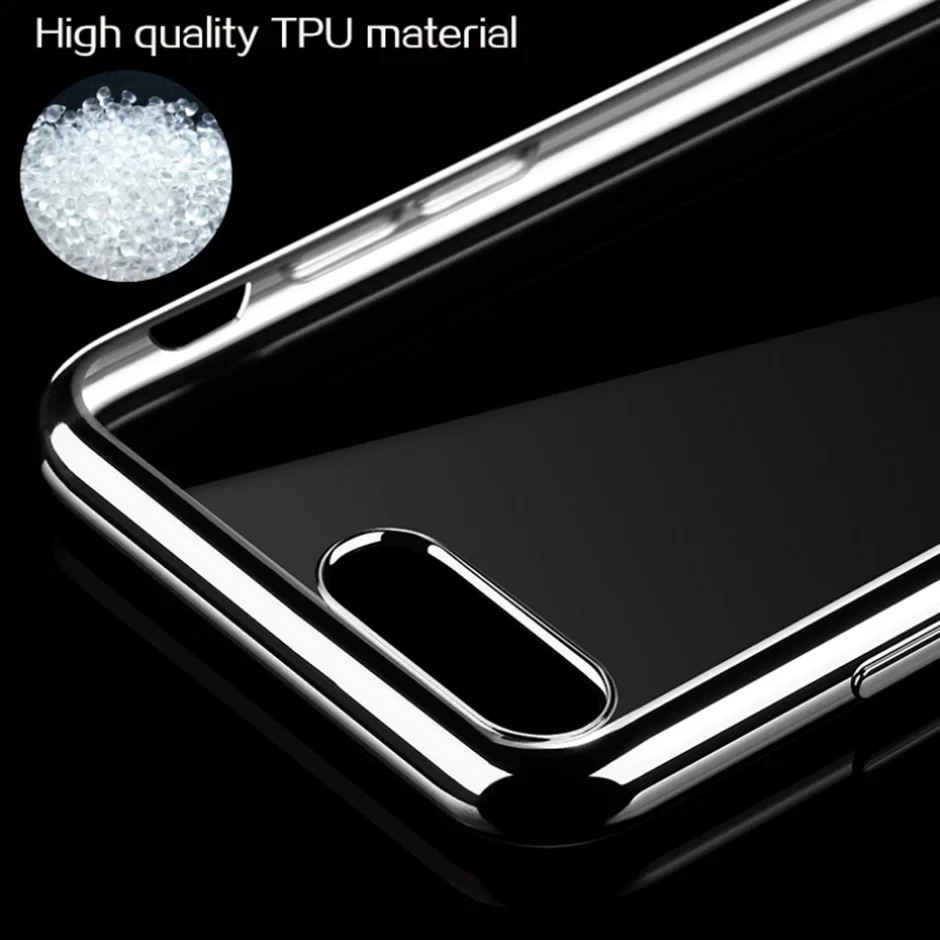 Case For iPhone 5 5S SE 6 6S plus 7 Plus Luxury Plating Gilded Transparent TPU Silicone Soft Phone Cases Cover For iPhone 6 Case (7)