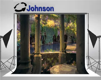 

garden Fantasy Gazebo backdrops Vinyl cloth High quality Computer print wall photography studio background