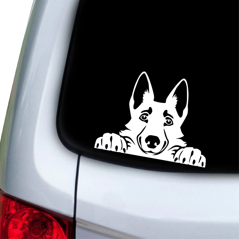 car decoration,Vinyl decal Pet decal,German Shepherd Car decal,dog car decal 
