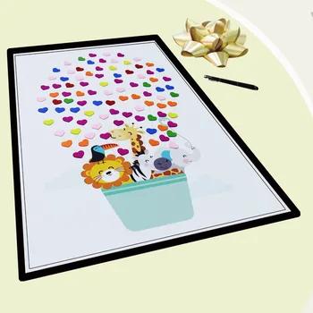 

1Set 40x60cm DIY Finger Painting Drawing Toys with DIY Party Decoration Wedding Party Birthday Sign Souvenirs Free Shipping