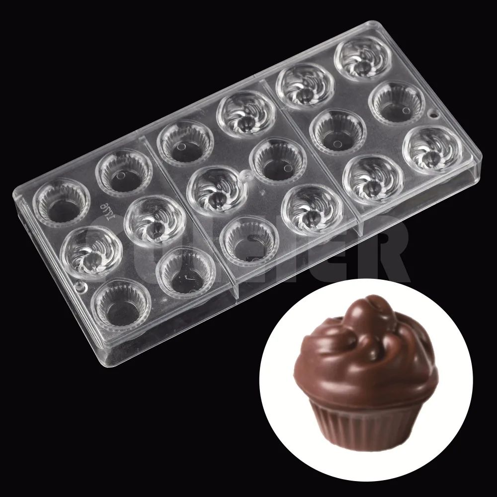 Buy Cupcake Shape Chocolate Mold baking pastry tool Polycarbonate Chocolate