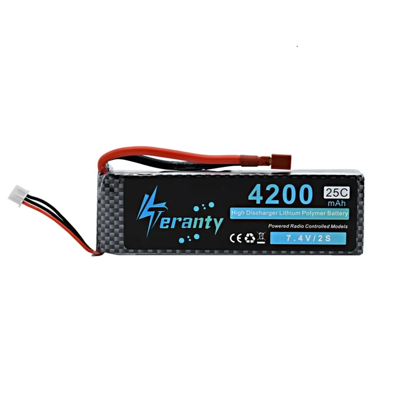 Tamiya Разъемы 7 4 V 4200 mAh 25C 35C 2S LiPo батарея для радиоуправляемых самолетов вертолетов