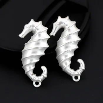 

Matte Metal Gold Silver color Women Earrings Connector Linker Seahorse Base for Statement Earring Hanging Dangle Earrings Making