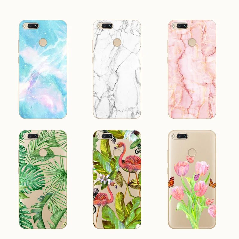 Xiaomi Mi A1 Case Soft TPU Silicone Cases 5X Mi5X Back Cover mi a1 Transparent Protector Phone | Мобильные телефоны и