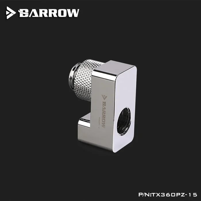 Барроу G1/" фитинги черный/серебристый 360 Вращающийся офсетный соединитель подходит для подключения менее чем 15 мм адаптер TX360PZ-15