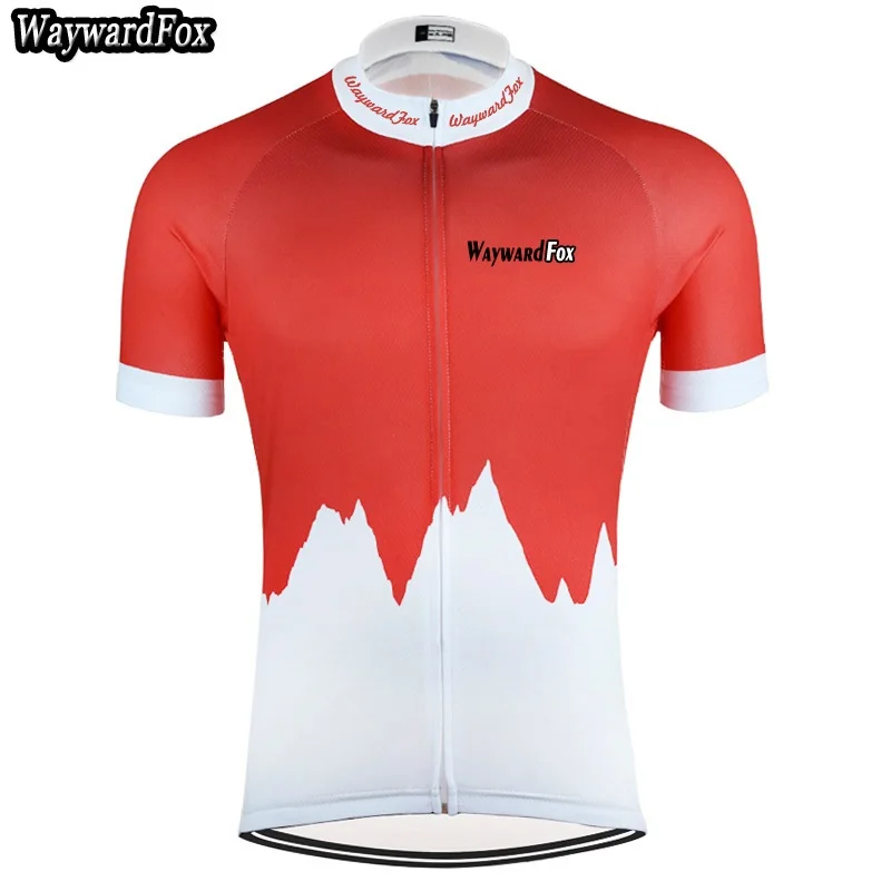 New 2018 Men Team Red Cycling Jersey Riding Outfit Bike Wear Short Sleeve Tops Cycling Clothing