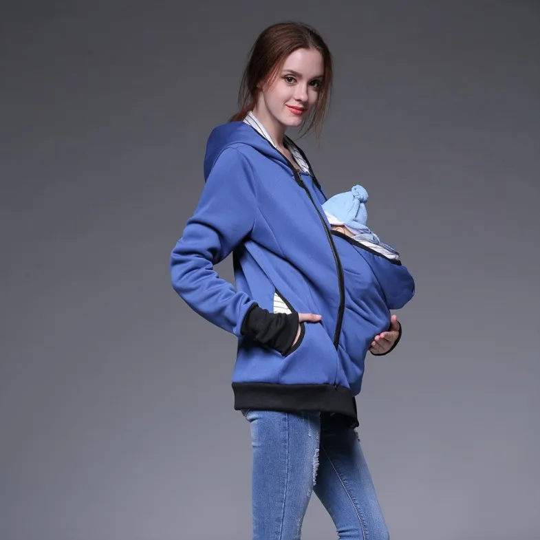 Одежда для беременных и матерей после родов, Детская куртка-кенгуру, зимняя верхняя одежда, пальто для женщин, утолщенная Одежда для беременных - Цвет: 04