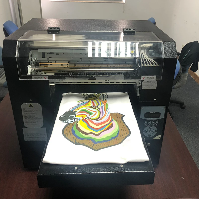 Полностью Автоматизированный DTG принтер 8 цветов CMYK + WWWW футболка одежда A3 Размер