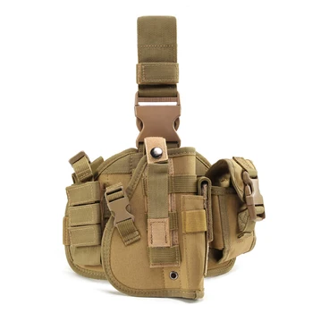

Adjustable Tactical Army Pistol Gun Holster Hunting Puttee Leg Nylon Universal Holster in Black Multicam Color