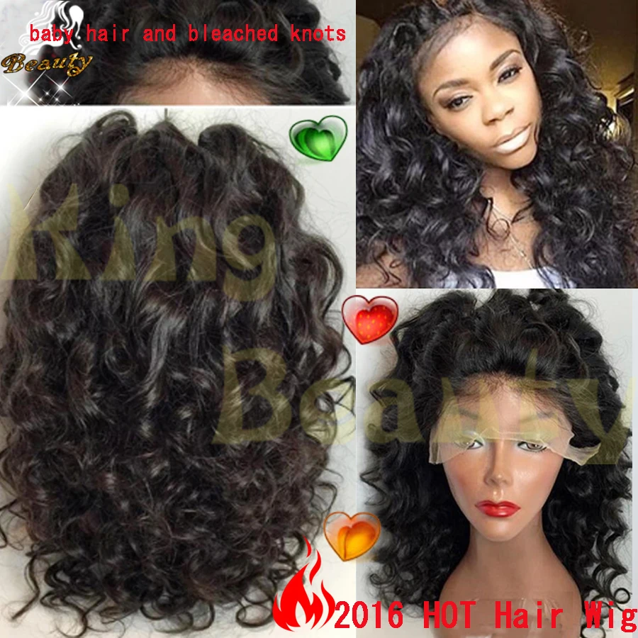 8A Curly Full Lace Human Hair Wigs For Black Women Wet Wavy Virgin Brazilian Front Lace Wigs Glueless Lace Front Human Hair Wigs