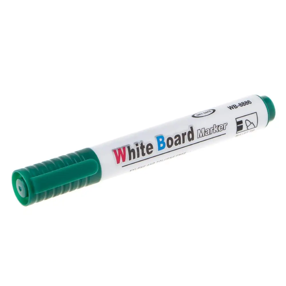 Стираемый маркер для белой доски ручка экологически чистый маркер для офиса школы дома - Цвет: green
