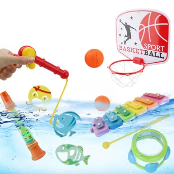 

Children Boy girl fishing toy set suit magnetic play water baby toys fish square hot gift for kids Magnetic Fishing Parent #07