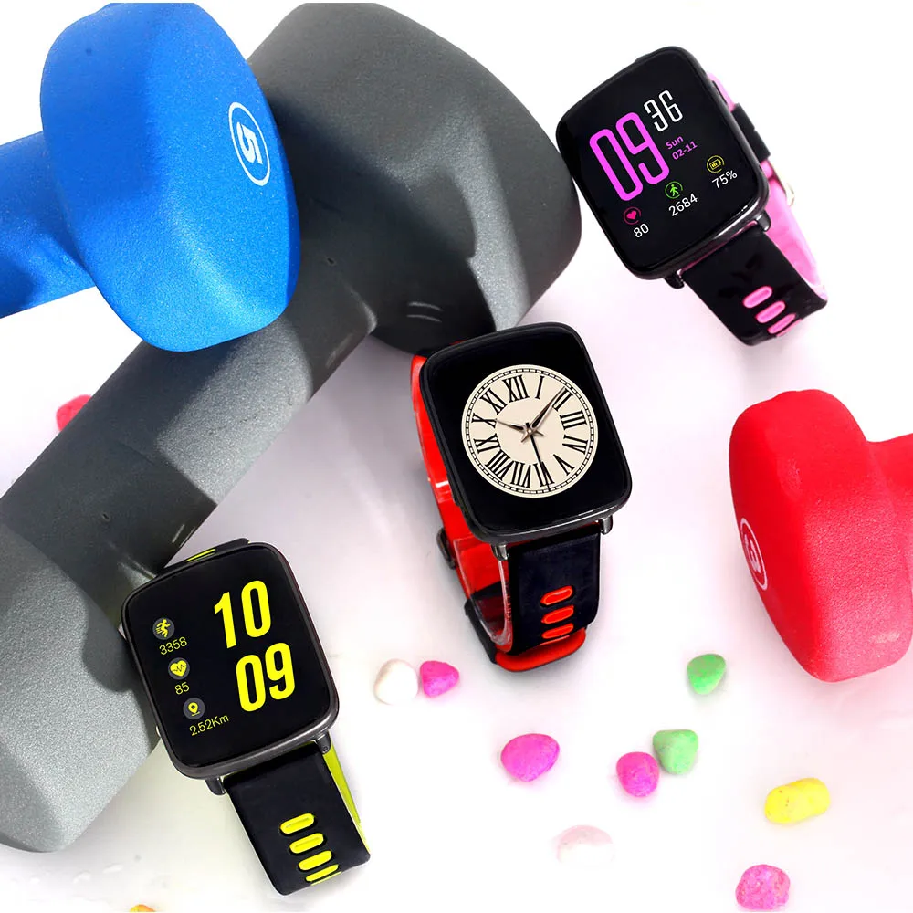 Смарт часы водонепроницаемые Ip68 монитор сердечного ритма GV68 Bluetooth Smartwatch плавание